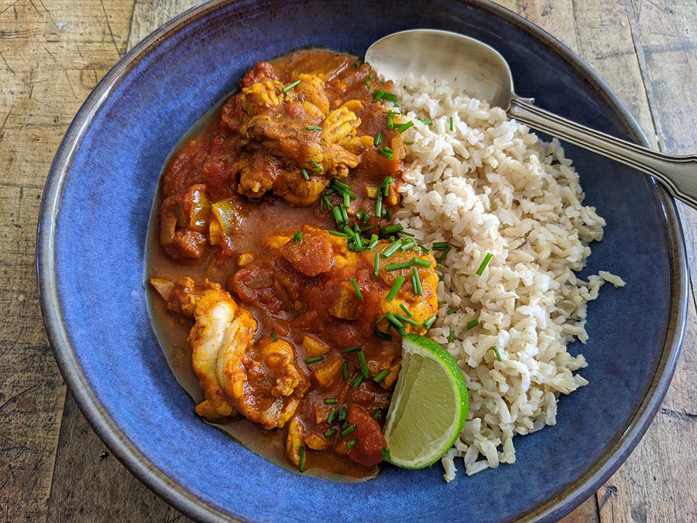 Boutros Bear // Monkfish with tomato and ginger sauce